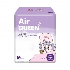 [에어퀸/국내생산] 순면감촉 에센셜 오버나이트 (10P) [무료배송]