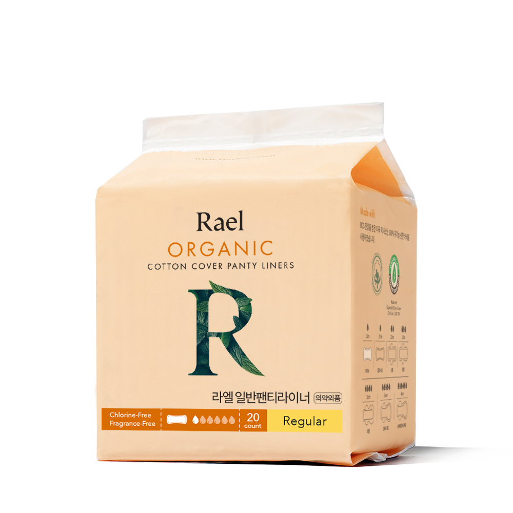 [기획R_4/사은품:여성 청결티슈(30매)] 라엘 유기농 순면 [탐폰 x4개 + 팬티라이너 x11개 / 총 15개]