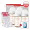 [더블하트인기]더블하트 모유실감 3세대 240ml 트윈더블세트 (젖병4+젖꼭지4)+사은품