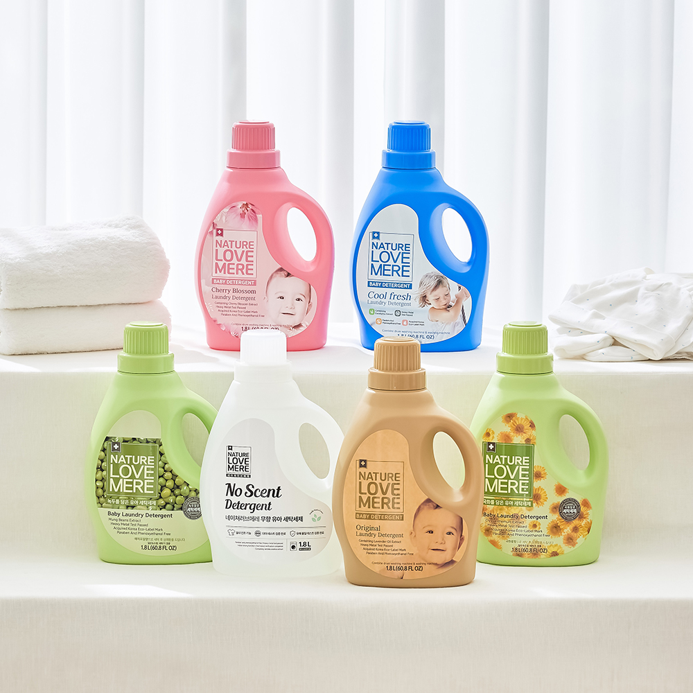 [네이쳐러브메레] 아기 세탁세제 용기형 1800ml 3개