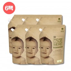 [네이쳐러브메레] 아기 세탁세제 리필형 1300ml 6팩