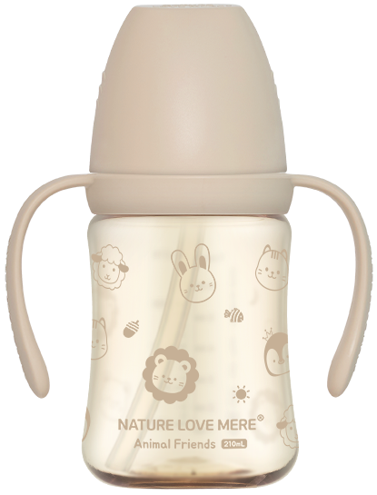 [네이쳐러브메레] 애니멀프렌즈 PPSU 빨대컵 210ml 1개(색상 선택)