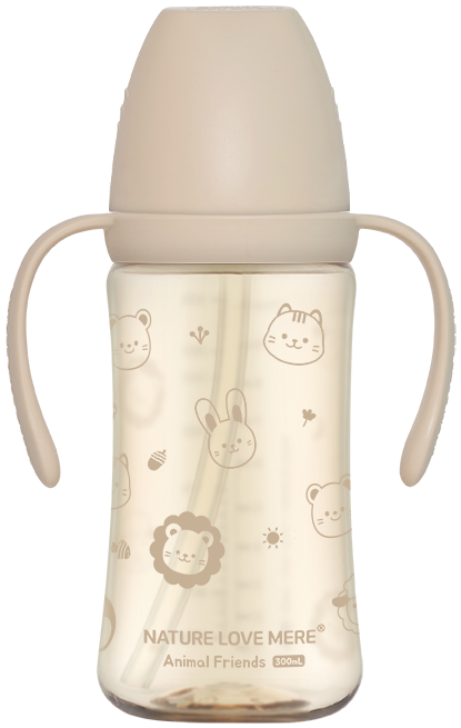 [네이쳐러브메레] 애니멀프렌즈 PPSU 빨대컵 300ml 1개(색상 선택)
