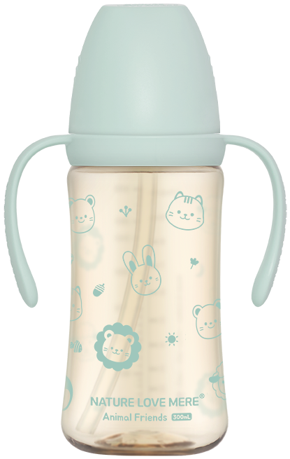 [네이쳐러브메레] 애니멀프렌즈 PPSU 빨대컵 300ml 1개(색상 선택)