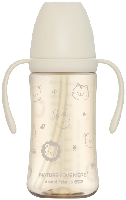 [네이쳐러브메레] 애니멀프렌즈 PPSU 빨대컵 300ml 1개(색상 선택)