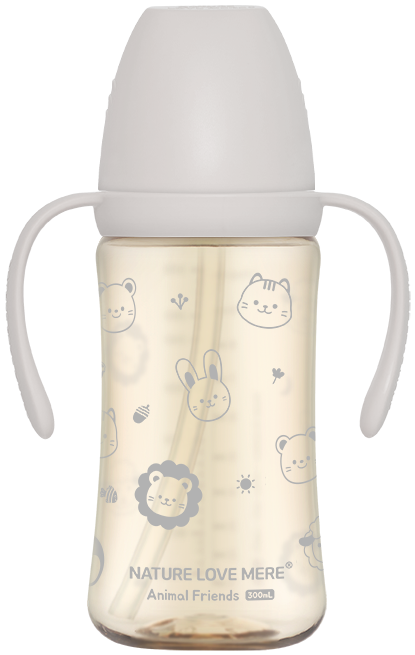 [네이쳐러브메레] 애니멀프렌즈 PPSU 빨대컵 300ml 1개(색상 선택)
