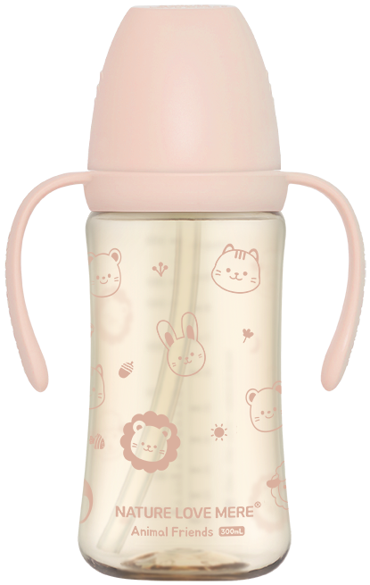 [네이쳐러브메레] 애니멀프렌즈 PPSU 빨대컵 300ml 1개(색상 선택)