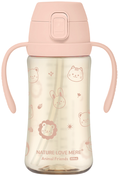 [네이쳐러브메레] 애니멀프렌즈 PPSU 원터치 빨대컵 300ml 1개(색상 선택)