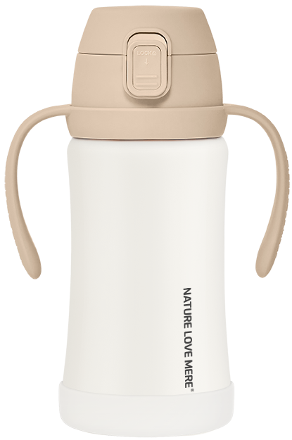 [네이쳐러브메레] 애니멀프렌즈 스테인리스 원터치 빨대컵 300ml 1개(색상 선택)