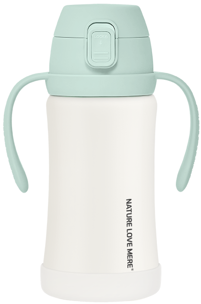 [네이쳐러브메레] 애니멀프렌즈 스테인리스 원터치 빨대컵 300ml 1개(색상 선택)